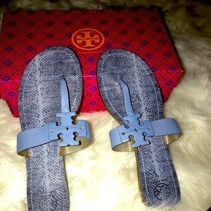 Tory Burch T strap thong.